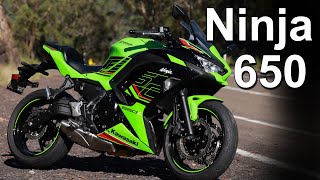 2023 Kawaski Ninja 650L Quick Review [upl. by Oicafinob]