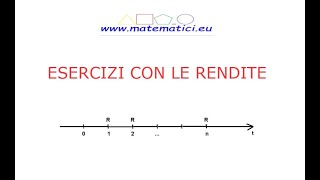 7 esercizi svolti sulle rendite qualche definizione e 2 formule [upl. by Shult]