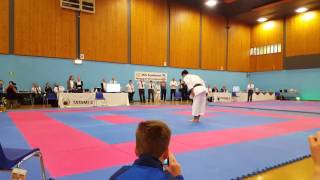 Koji Arimoto Sensei Performing Kata Unsu  JKS Scottish Nationals Oct 2016 [upl. by Shannah]