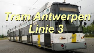 Video Straßenbahnlinie 3 in Antwerpen im Jahr 2015 [upl. by Esinahs]