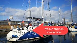 RYA Day Skipper Boat Handling  Tight turn in Rothesay Harbour [upl. by Yema108]