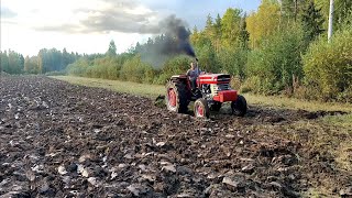 Massey Ferguson 175 Turbo PlowingKyntöä [upl. by Wiersma]