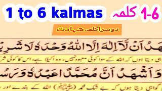 Six Kalimas  1 to 6 kalma with urdu translation [upl. by Chancey615]