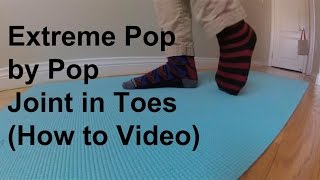 How to crack Toes by using Gravity Extreme Pop by Pop Joint Foot Doctor Not Needed [upl. by Dixil296]