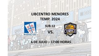 SUB13 LIBCENTRO MENORES 2024 CD UNIVERSIDAD CATÓLICA VS CURICÓ BASKET [upl. by Aiuqcaj]