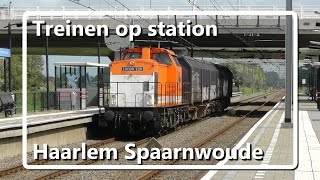 Treinen op station Haarlem Spaarnwoude [upl. by Ojillib]