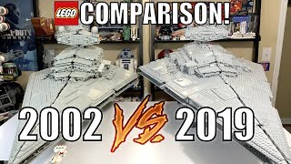 LEGO Star Wars UCS IMPERIAL STAR DESTROYER Comparison 10030 vs 75252  2002 vs 2019 [upl. by Tecu872]