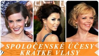 Spoločenské účesy krátke vlasy [upl. by Silvers]