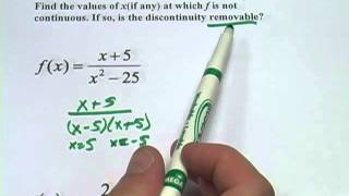 Identifying Removable Discontinuities [upl. by Sirdi477]