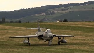 15 RC Turbine Hawker Hunter MK66 Swiss armed forces flight Video Schmerlat 2015 [upl. by Goldberg]