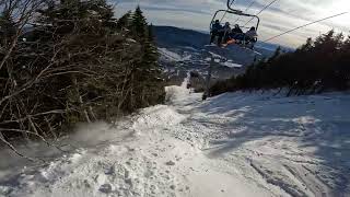 Taking a Run  Liftline Drop In  Stowe 2024 [upl. by Yendroc65]