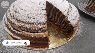 RECETTE GÂTEAU ZÉBRÉ ou ZEBRA CAKE [upl. by Ary]