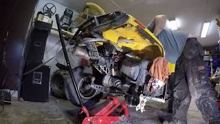 How to remove the Fuel pump in a canam outlander [upl. by Hammerskjold]