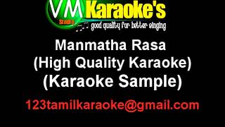 Manmatha Rasa  High Quality KARAOKE [upl. by Alyhc]