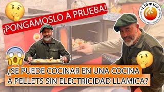 ¿COMO ES COCINAR EN LA COCINA A PELLETS SIN ELECTRICIDAD DE LLAMICA  CON ALONSO BARRAZA [upl. by Onifur639]