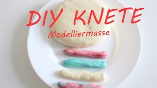 Knete Modelliermasse selber machen Anleitung  MAKE MODELING DOUGH ITSELF [upl. by Keldah]