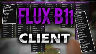 FLUX B11 HACKED CLIENT MINECRAFT 18DOWNLOAD [upl. by Nuahsor]