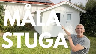 Måla och fasadtvätt av stuga hus fasad tvätt fasadmålning måla fönster och dörr [upl. by Eahsan399]