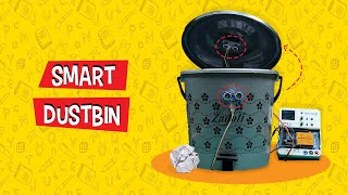 How to Make a Smart Dustbin at Home  DIY Projects [upl. by Aratihc402]