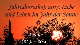 Widder Jahreshoroskop 2017 [upl. by Emyam953]