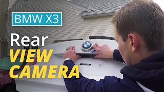 BimmerTech MMI Rear View Camera installation in a BMW X3 WITH A SMALL RADIO ONLY [upl. by Drain]