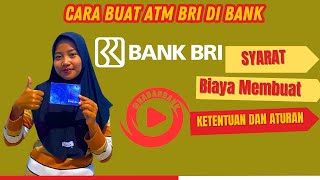 Cara Bikin ATM Bank BRI di Bank [upl. by Chenay286]