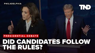 Did Kamala Harris and Donald Trump follow the presidential debate rules 2024 Debate analysis [upl. by Wooster562]