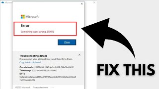 Fix Something Went Wrong 1001 Microsoft 365  Outlook  OneDrive [upl. by Dhiren256]