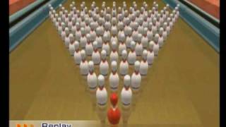 Wii Sports ResortBowling 100 Pin Game Secret Strike [upl. by Nered162]