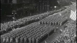 That one video of soldiers marching to Sublimation by Neo Fresco but its the WWII US Victory Parade [upl. by Hpeseoj30]