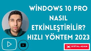 Windows 10 Pro Nasıl Etkinleştirilir HIZLI YÖNTEM 2023 [upl. by Deenya]