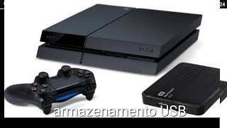 Como configurar o armazenamento USB no ps4 [upl. by Matilde]