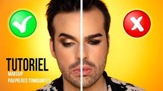 TUTO MAKEUP SPECIAL PAUPIÈRES TOMBANTES [upl. by Kale]