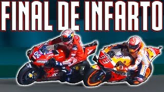 😲 MOTOGP QATAR RACE HIGHLIGHTS 23 MILESIMAS entre MARQUEZ y DOVIZIOSO [upl. by Aihseket954]