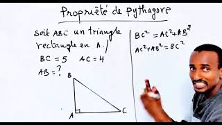 Propriété de Pythagore 🔥🔥 [upl. by Oicnaneb]