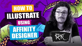 How to illustrate using Affinity Designer  Complete Workflow [upl. by Jasun]