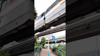 Tokyo Monorail for Haneda airport  Tennozu aisle [upl. by Dreda]