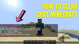 How To Clear Chat In Minecraft [upl. by Dey]