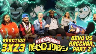 My Hero Academia  3x23 Deku vs Kacchan Part 2  Group Reaction [upl. by Enelad]