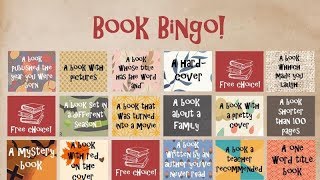 Reading Challenge  Book BINGO  15 October – 15 January [upl. by Cappella855]