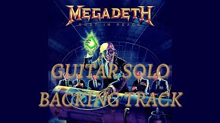 Megadeth Tornado Of Souls GUITAR SOLO BACKING TRACK [upl. by Dittman156]