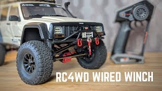 Control a scale winch from your transmitter RC4WD WARN WINCH INSTALL [upl. by Ecarret]