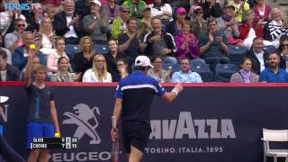 Cuevas Flicks Forehand Winner In Hamburg 2016 Hot Shot Exchange [upl. by Gregorio]