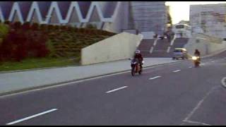 Honda NSR vs Yamaha R125 180 malossi [upl. by Olds]