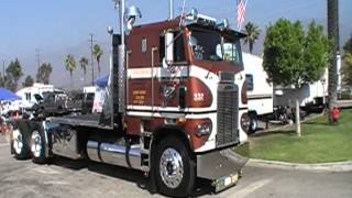 8V92 Powered 1984 Freightliner CabOver At Truckin For Kids 2012 [upl. by Halstead665]