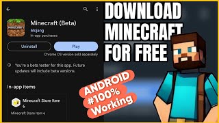 how to DOWNLOAD MINECRAFT Free in Android [upl. by Pournaras]