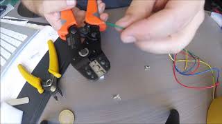 How to crimp jst wire with IWISS SN01BM Crimper Tool [upl. by Eirojam]