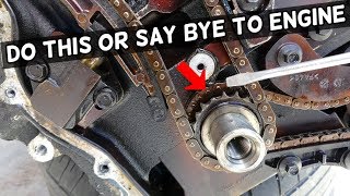 opel corsa D 14 timing chain replacement [upl. by Ehcadroj812]