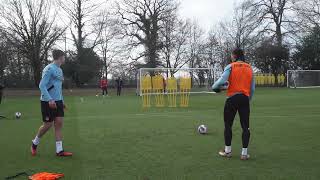 Inside Training 🎥  Casadei freekick 🥵 Lumleys ridiculous double save 😲Carroll as a goalkeeper🧤 [upl. by Panta]