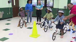 Southwest Tallahassee school getting kids ready to bike safely in their neighborhood [upl. by Charleton431]